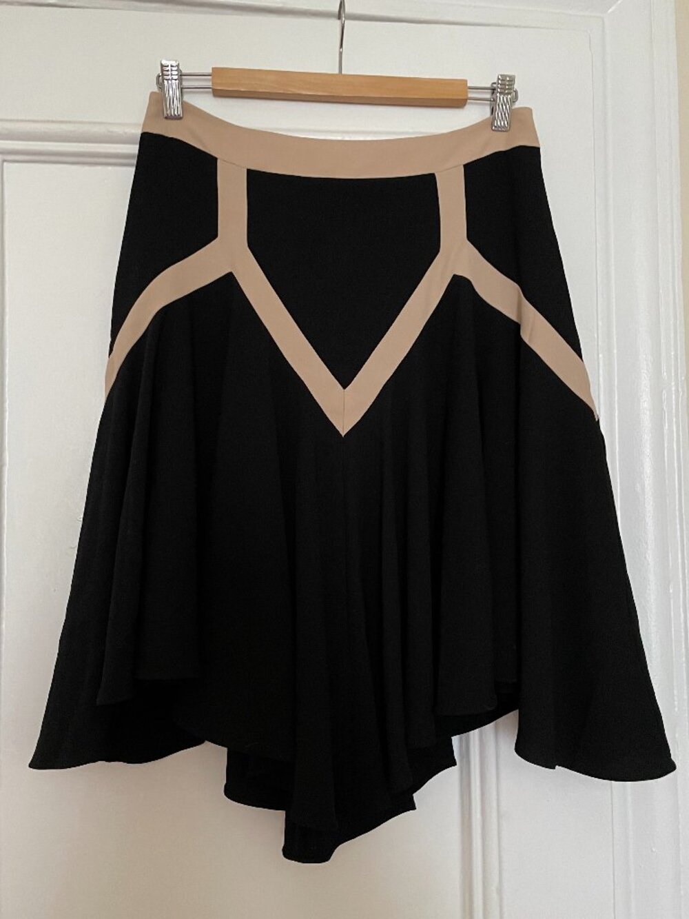 Anthropologie Leifsdottir Art Deco Geometric Panel Skirt Graphic Flare